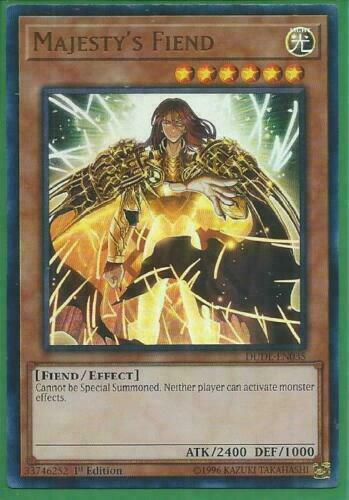 Yugioh - Majesty’s Fiend *Ultra Rare* DUDE-EN035 (NM)
