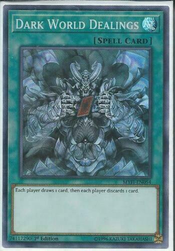 Yugioh Card - Dark World Dealings *Super Rare* MYFI-EN054 (NM)