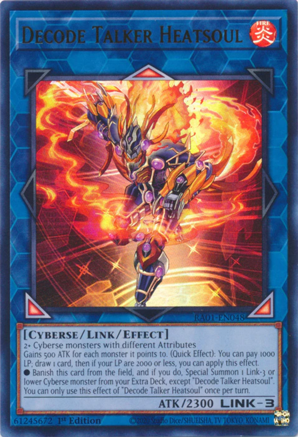 Yugioh - Decode Talker Heatsoul *Select Rarity* RA01-EN048 (NM)