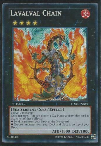 Yugioh Card - Lavalval Chain *Secret Rare* HA07-EN019 (NM)