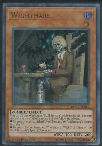 Yugioh Card - Wightmare *Ultra Rare* DUOV-EN065 (NM)