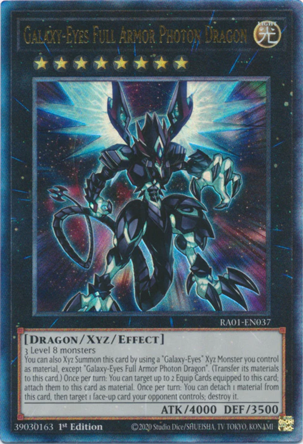 Yugioh - Galaxy-Eyes Full Armor Photon Dragon *Select Rarity* RA01-EN037 (NM)