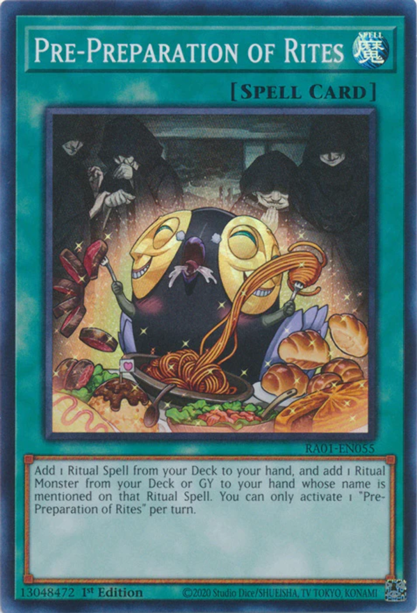 Yugioh - Pre-Preparation of Rites *Select Rarity* RA01-EN055 (NM)