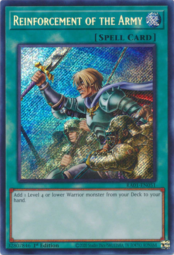 Yugioh - Reinforcement of the Army *Select Rarity* RA01-EN051 (NM)