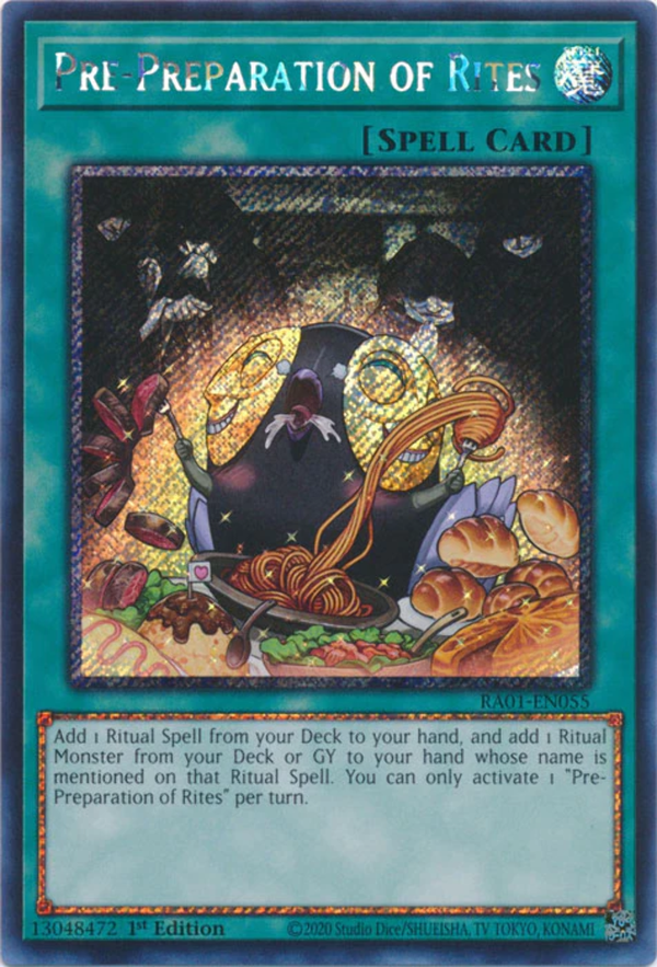 Yugioh - Pre-Preparation of Rites *Select Rarity* RA01-EN055 (NM)