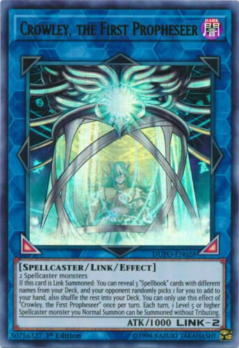 Yugioh Card - Crowley, the First Propheseer *Ultra Rare* DUPO-EN028 (NM/M)