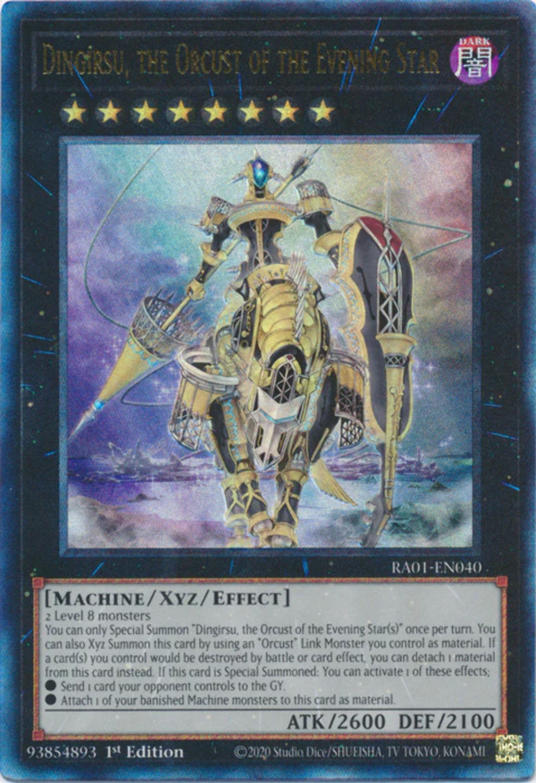Yugioh - Dingirsu, the Orcust of the Evening Star *Select Rarity* RA01-EN040 (NM