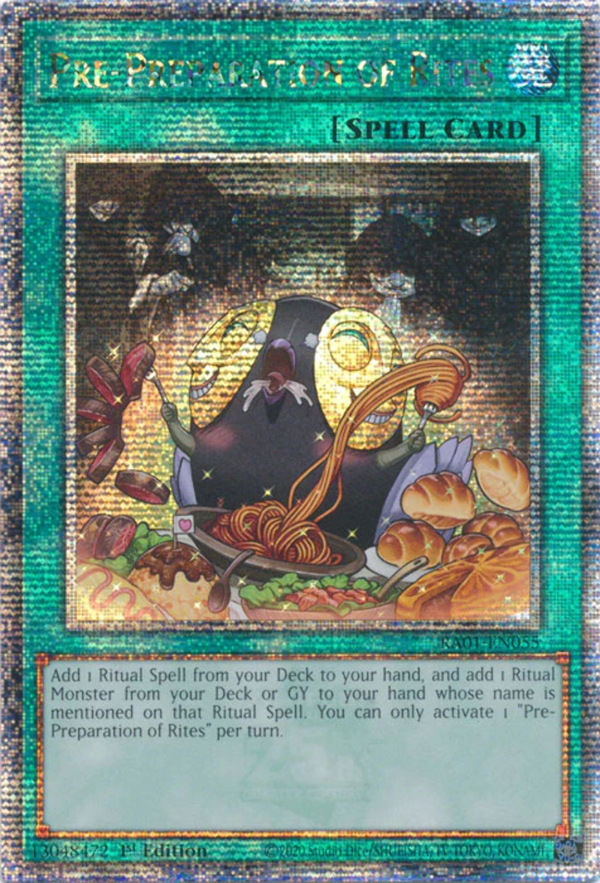 Yugioh - Pre-Preparation of Rites *Select Rarity* RA01-EN055 (NM)