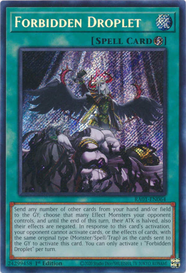 Yugioh - Forbidden Droplet *Select Rarity* RA01-EN064 (NM)