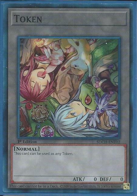 Yugioh - Hiita & Eria Token *Super Rare* SDCH-ENT02 (NM)