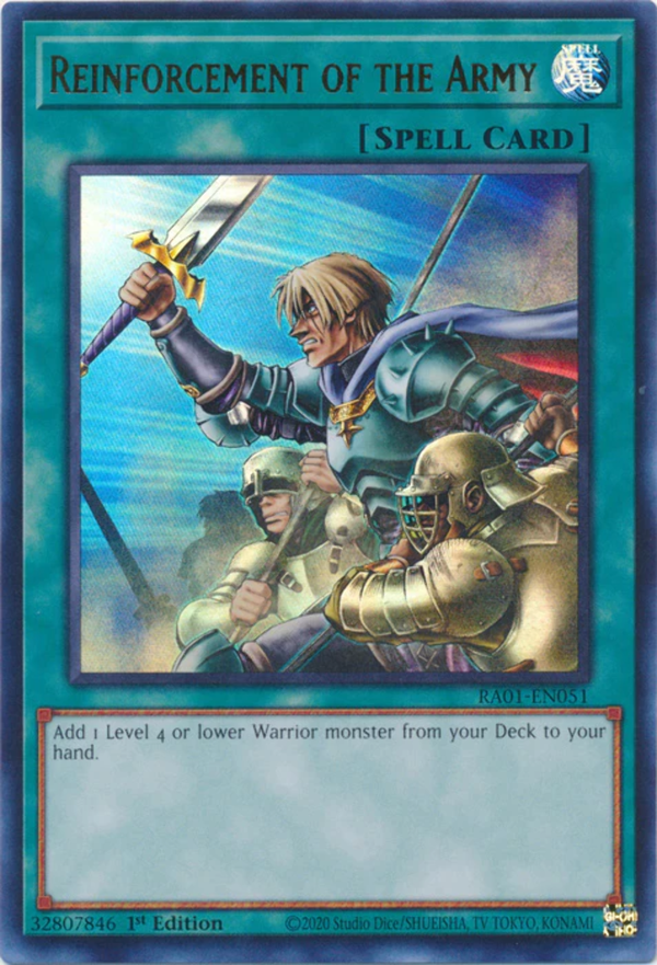 Yugioh - Reinforcement of the Army *Select Rarity* RA01-EN051 (NM)