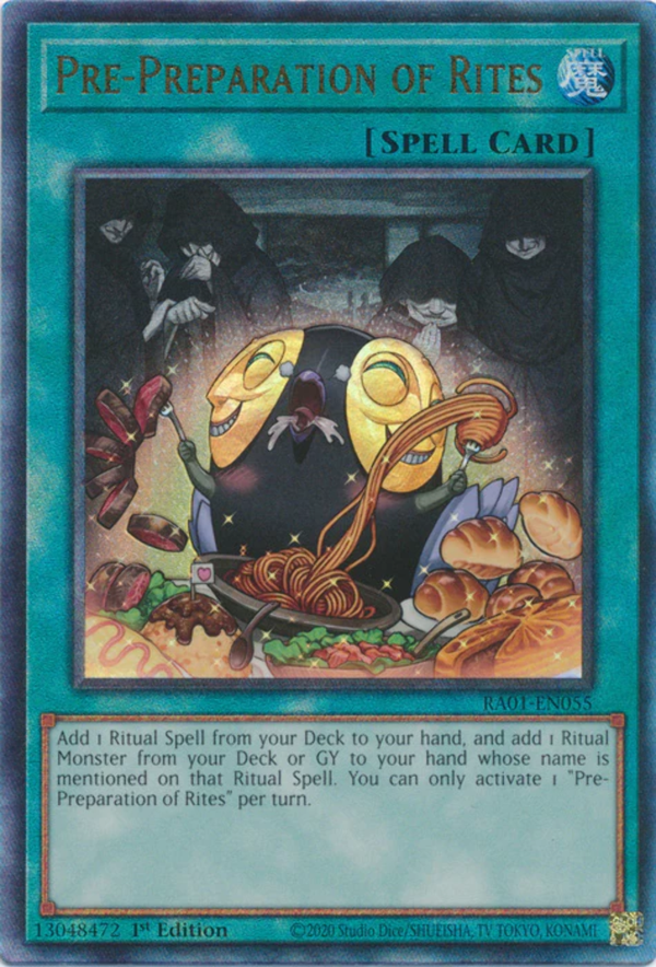 Yugioh - Pre-Preparation of Rites *Select Rarity* RA01-EN055 (NM)