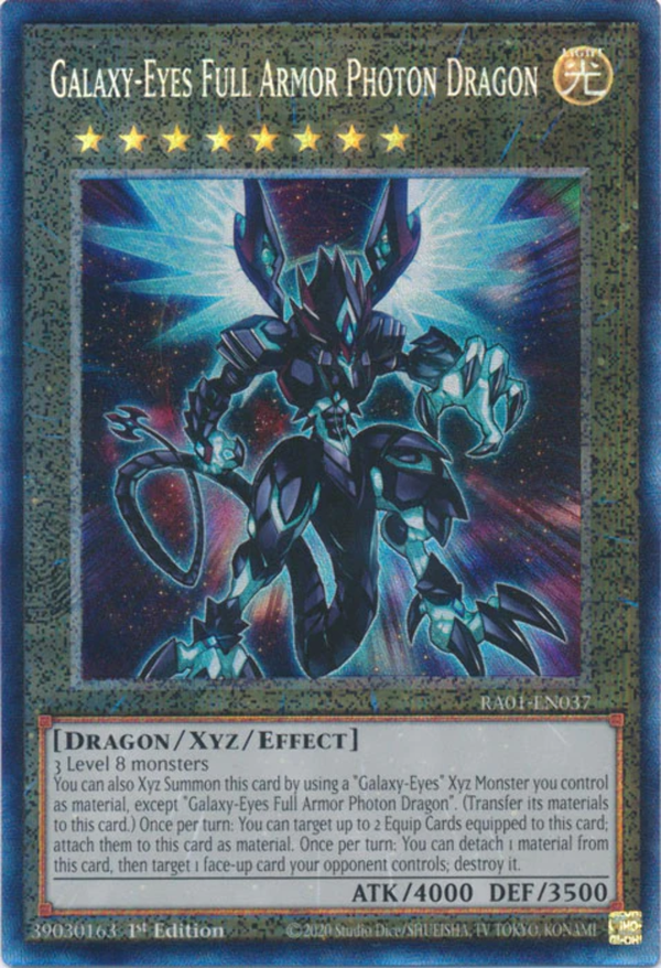 Yugioh - Galaxy-Eyes Full Armor Photon Dragon *Select Rarity* RA01-EN037 (NM)