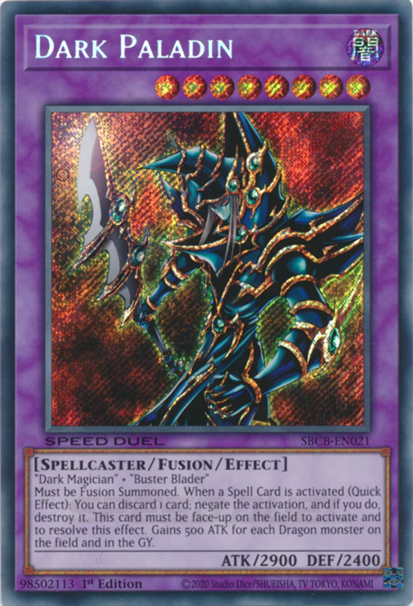 Yugioh - Dark Paladin *Secret Rare* SBCB-EN021 (NM)