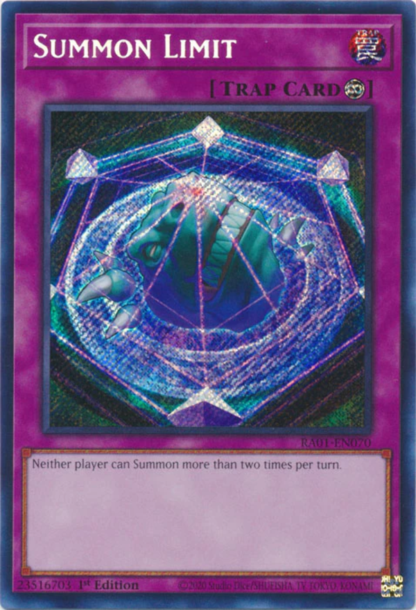Yugioh - Summon Limit *Select Rarity* RA01-EN070 (NM)
