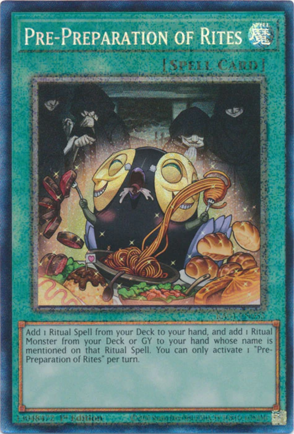 Yugioh - Pre-Preparation of Rites *Select Rarity* RA01-EN055 (NM)