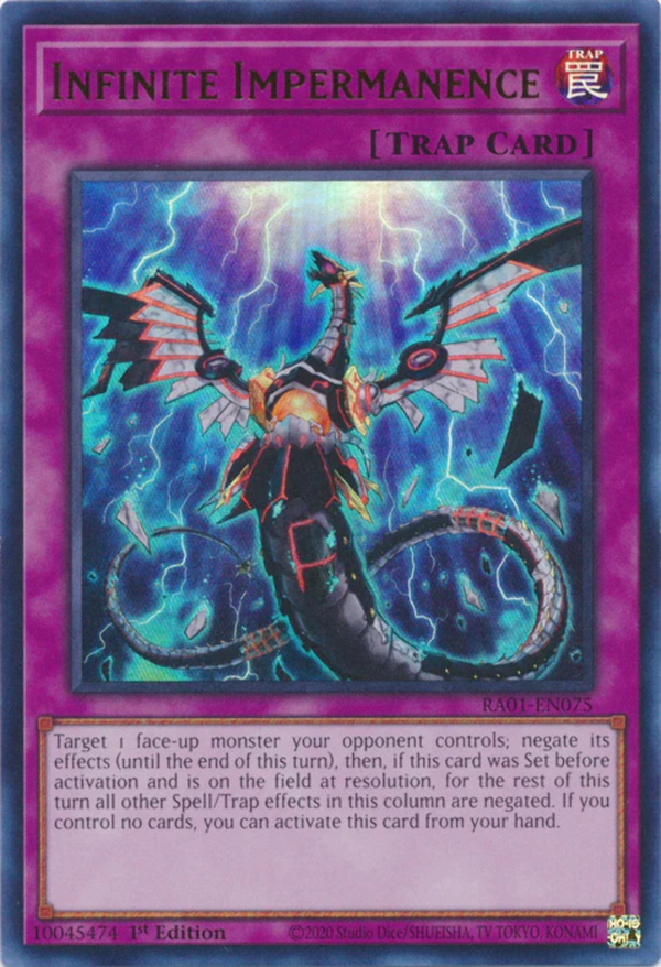 Yugioh - Infinite Impermanence *Select Rarity* RA01-EN075 (NM)