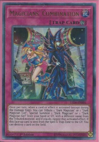 Yugioh Card - Magicians’ Combination *Ultra Rare* LED6-EN005 (NM)