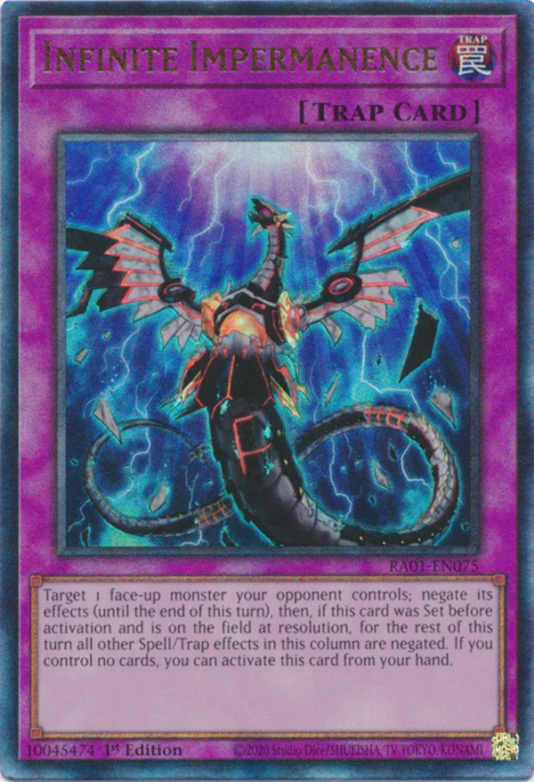 Yugioh - Infinite Impermanence *Select Rarity* RA01-EN075 (NM)