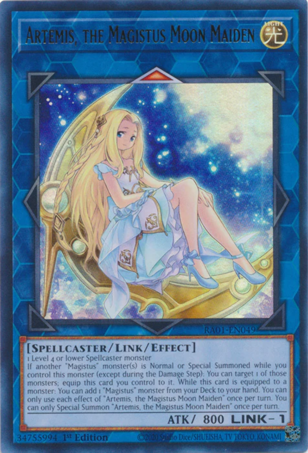Yugioh - Artemis, the Magistus Moon Maiden *Select Rarity* RA01-EN049 (NM)