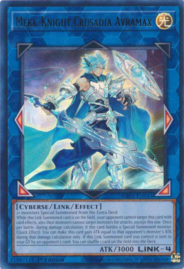 Yugioh - Mekk-Knight Crusadia Avramax *Select Rarity* RA01-EN044 (NM)
