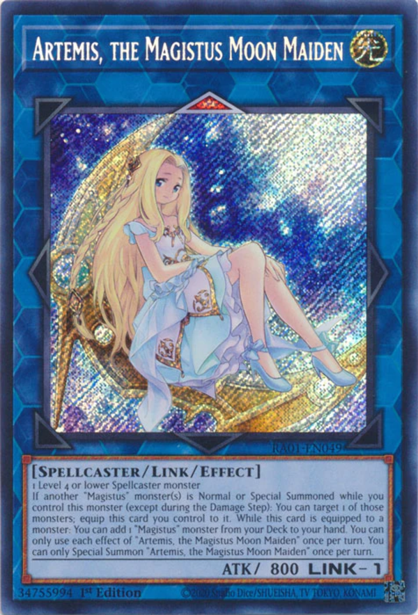 Yugioh - Artemis, the Magistus Moon Maiden *Select Rarity* RA01-EN049 (NM)
