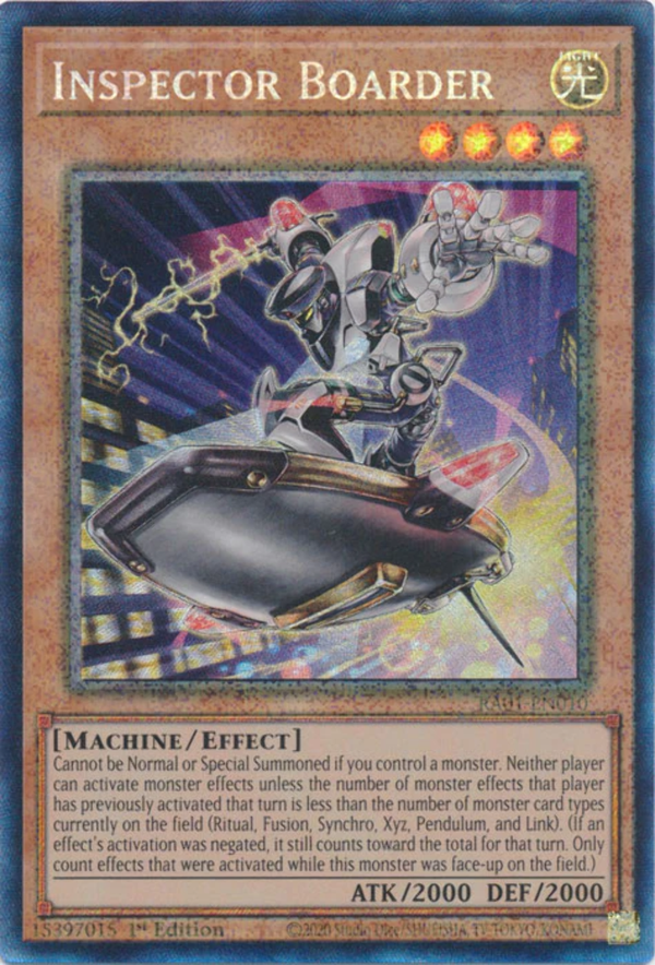 Yugioh - Inspector Boarder *Select Rarity* RA01-EN010 (NM)