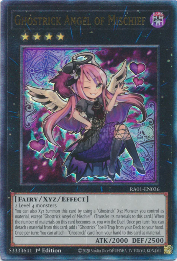 Yugioh - Ghostrick Angel of Mischief *Select Rarity* RA01-EN036 (NM)