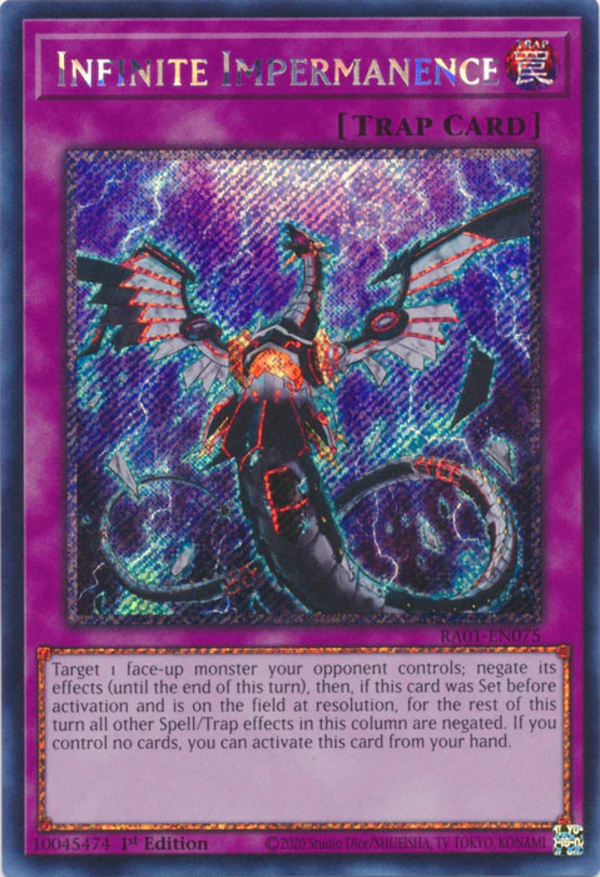 Yugioh - Infinite Impermanence *Select Rarity* RA01-EN075 (NM)