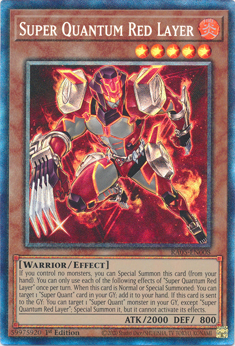 Yugioh - Super Quantum Red Layer *Select Rarity* RA05-EN008 (NM)