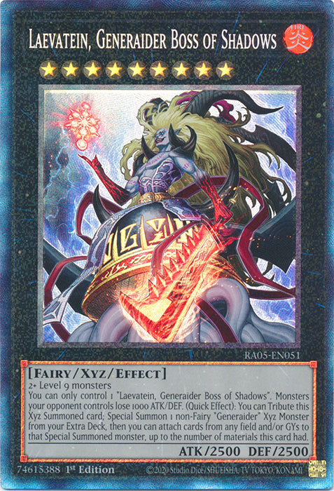 Yugioh - Laevatein, Generaider Boss of Shadows *Select Rarity* RA05-EN051 (NM)
