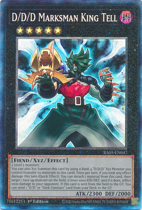 Yugioh - D/D/D Marksman King Tell *Select Rarity* RA05-EN047 (NM)
