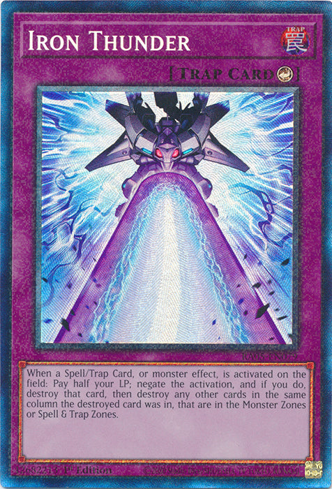 Yugioh - Iron Thunder *Select Rarity* RA05-EN079 (NM)