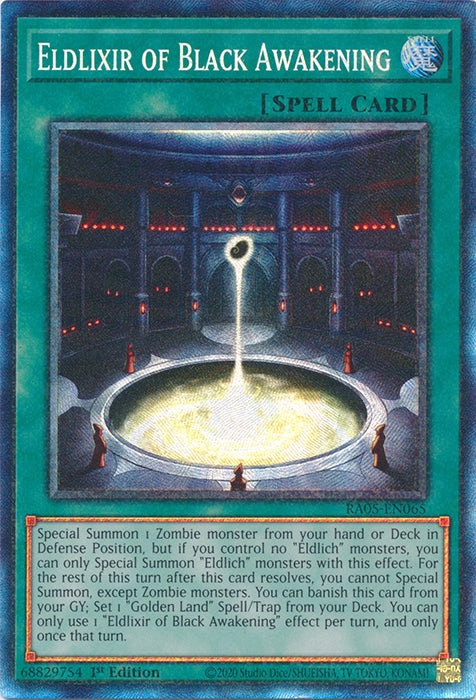 Yugioh - Eldlixir of Black Awakening *Select Rarity* RA05-EN065 (NM)