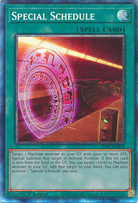 Yugioh - Special Schedule *Select Rarity* RA05-EN060 (NM)