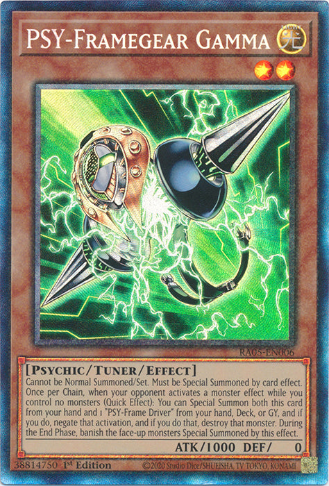Yugioh - PSY-Framegear Gamma *Select Rarity* RA05-EN006 (NM)