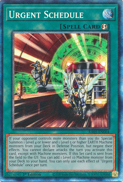 Yugioh - Urgent Schedule *Select Rarity* RA05-EN064 (NM)