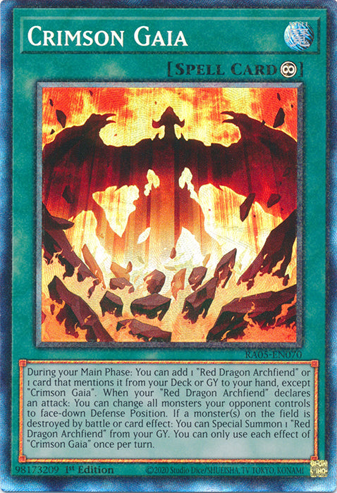 Yugioh - Crimson Gaia *Select Rarity* RA05-EN070 (NM)