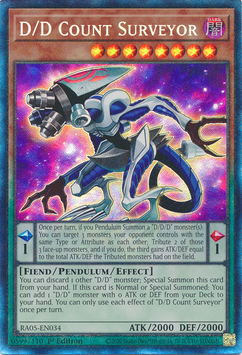 Yugioh - D/D Count Surveyor *Select Rarity* RA05-EN034 (NM)