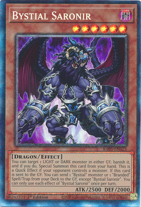 Yugioh - Bystial Saronir *Select Rarity* RA05-EN023 (NM)