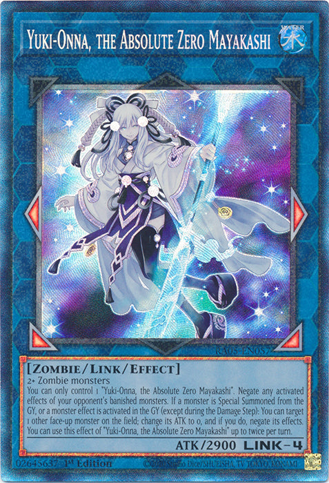 Yugioh - Yuki-Onna, the Absolute Zero Mayakashi *Select Rarity* RA05-EN057 (NM)