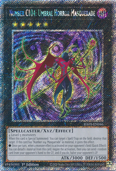 Yugioh - Number C104: Umbral Horror Masquerade *Select Rarity* RA05-EN046 (NM)