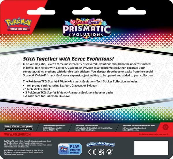 Pokémon - Prismatic Evolutions Tech Sticker Collection (SV8.5)