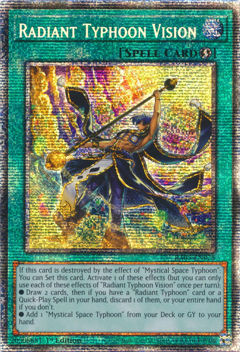 Yugioh - Radiant Typhoon Vision *Select Rarity* RA05-EN075 (NM)