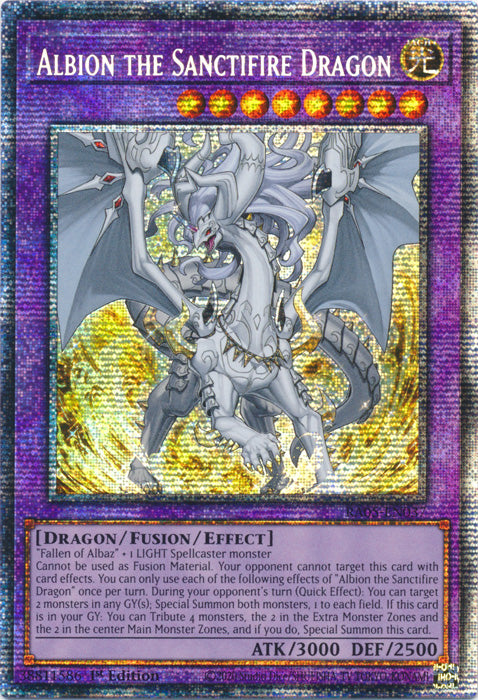 Yugioh - Albion the Sanctifire Dragon *Select Rarity* RA05-EN037 (NM)