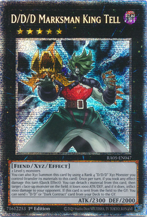 Yugioh - D/D/D Marksman King Tell *Select Rarity* RA05-EN047 (NM)