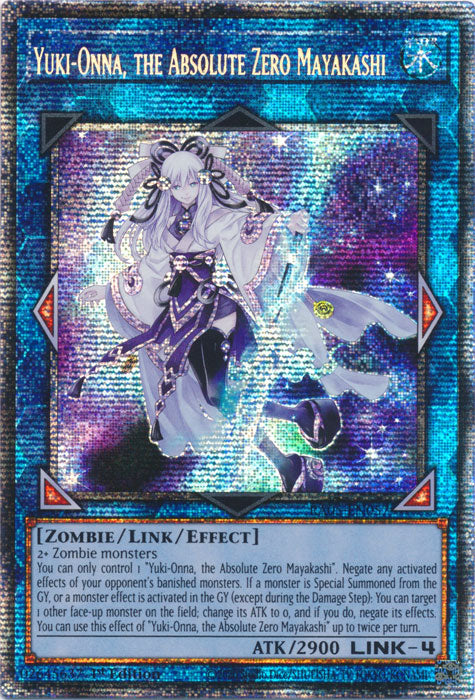 Yugioh - Yuki-Onna, the Absolute Zero Mayakashi *Select Rarity* RA05-EN057 (NM)