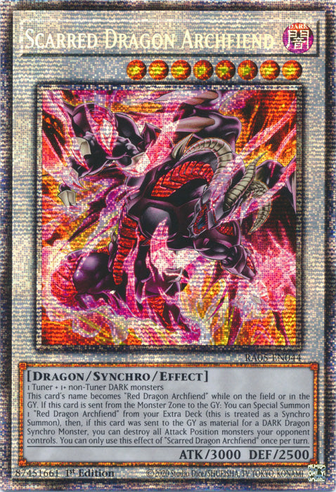 Yugioh - Scarred Dragon Archfiend *Select Rarity* RA05-EN044 (NM)