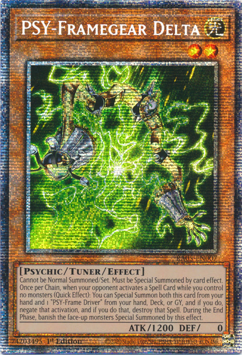 Yugioh - PSY-Framegear Delta *Select Rarity* RA05-EN007 (NM)