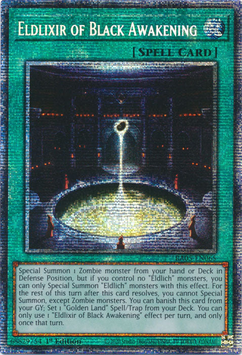 Yugioh - Eldlixir of Black Awakening *Select Rarity* RA05-EN065 (NM)